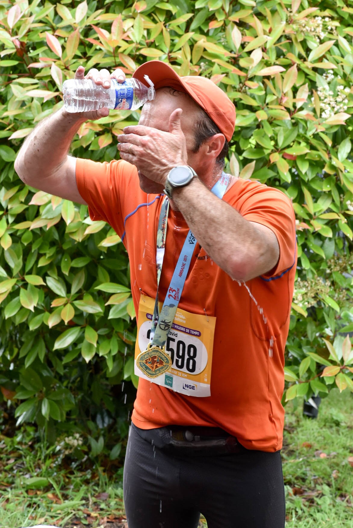 Se rafraîchir après la course