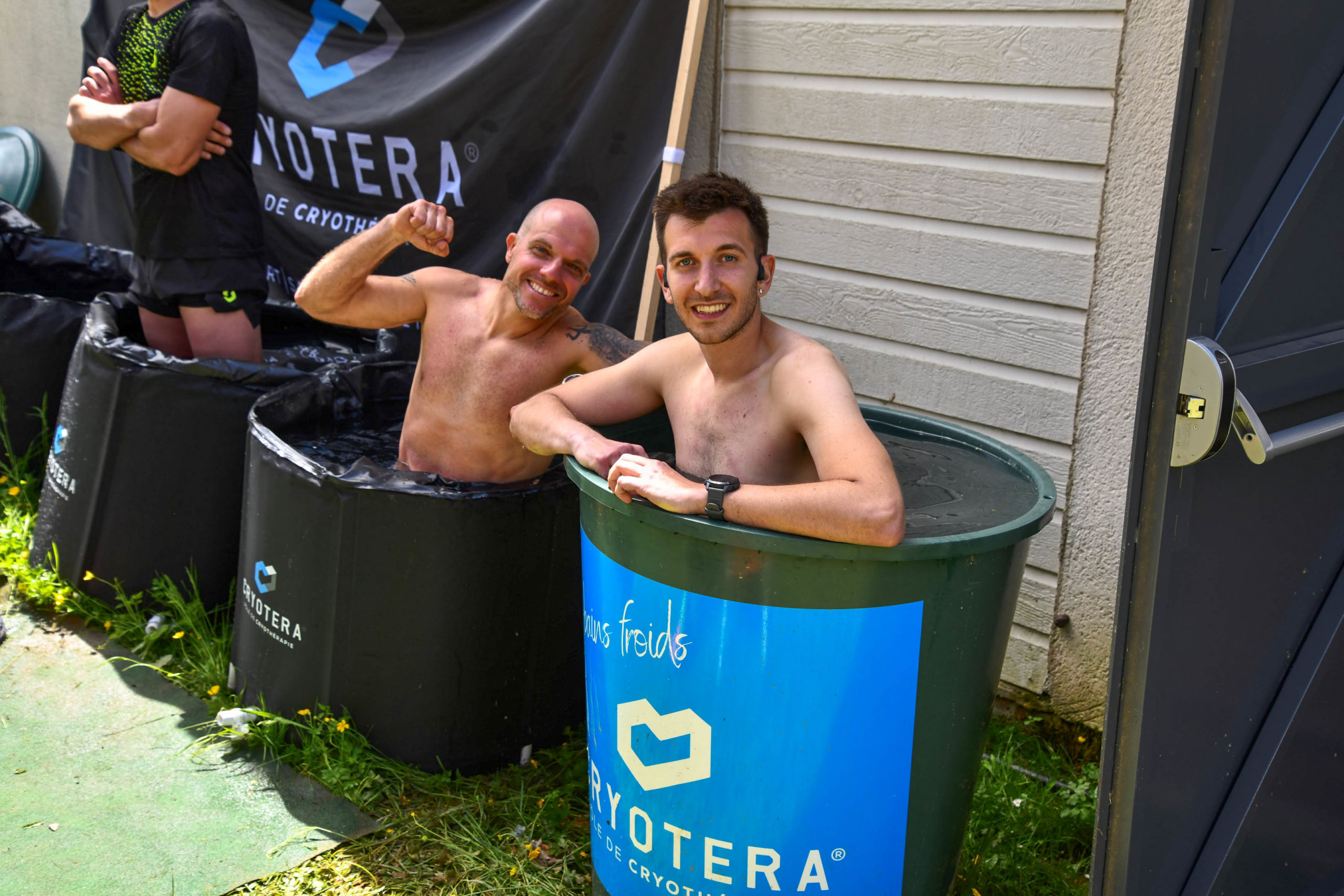 Bain froid pour les coureurs