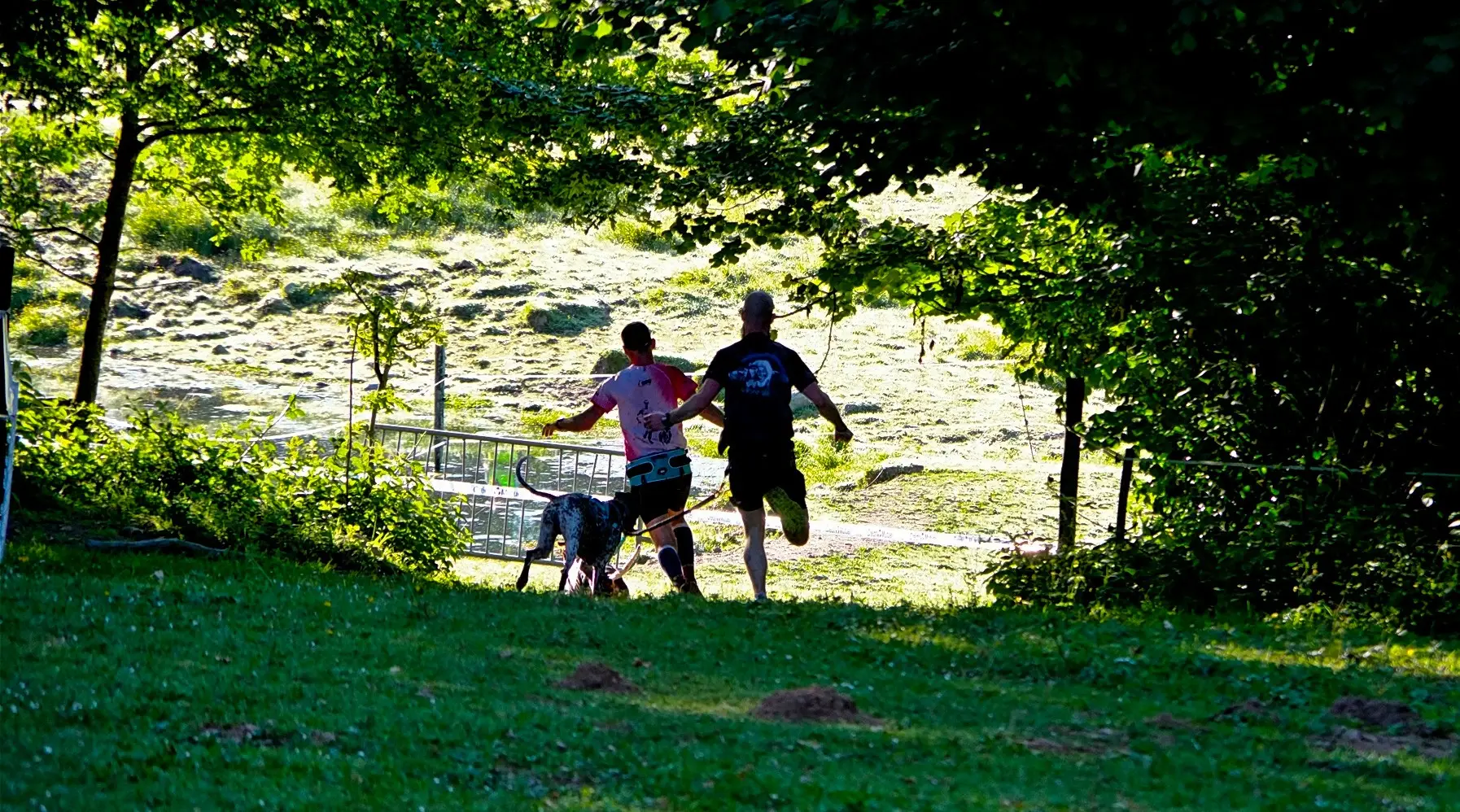 23 - Sur le canicross, de l'ombre à la lumière pour les deux premiers